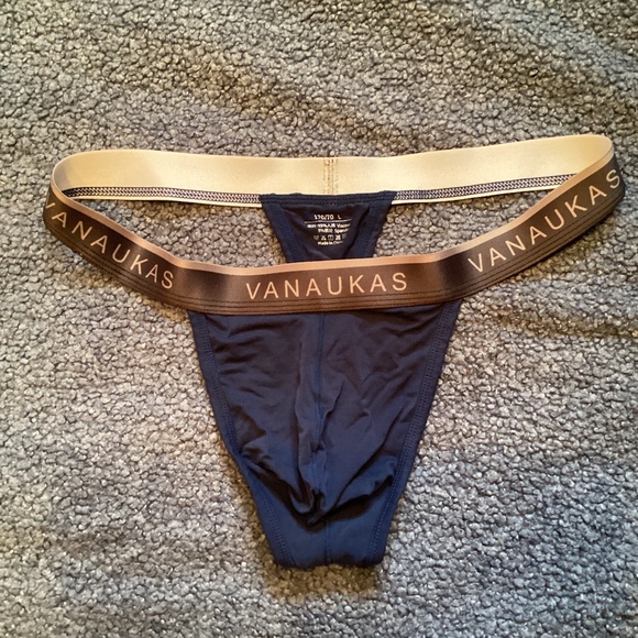 Navy blue Thong, large - Picture 2 of 4